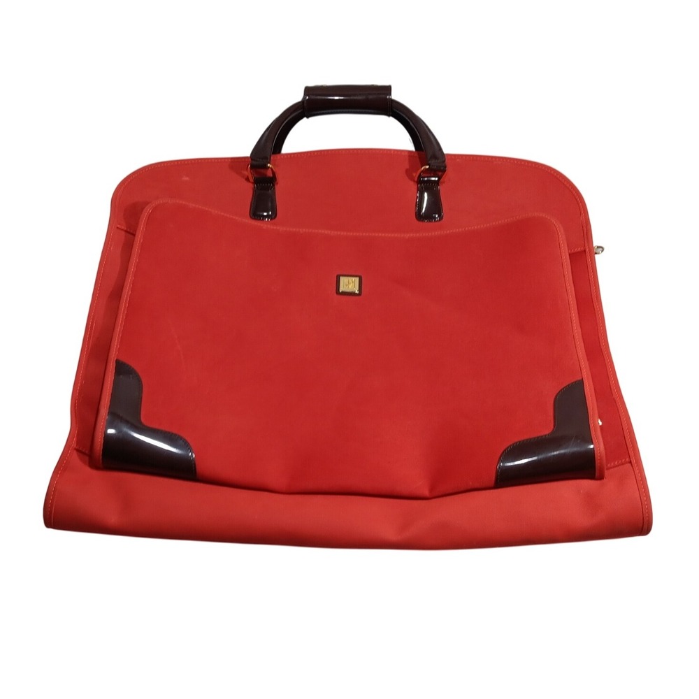 Diane von Furstenberg Red Garment Bag Carry On Travel Luggage Bag